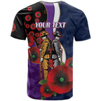 Melbourne Storm ANZAC Personalised T Shirt Lest We Forget Poppy Camo