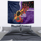 Melbourne Storm ANZAC Personalised Tapestry Lest We Forget Poppy Camo