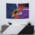Melbourne Storm ANZAC Personalised Tapestry Lest We Forget Poppy Camo