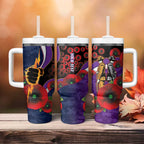 Melbourne Storm ANZAC Personalised Tumbler With Handle Lest We Forget Poppy Camo