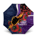 Melbourne Storm ANZAC Personalised Umbrella Lest We Forget Poppy Camo