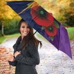 Melbourne Storm ANZAC Personalised Umbrella Lest We Forget Poppy Camo
