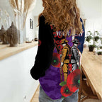 Melbourne Storm ANZAC Personalised Women Casual Shirt Lest We Forget Poppy Camo