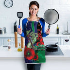 New Zealand Warriors ANZAC Personalised Apron Lest We Forget Poppy Camo