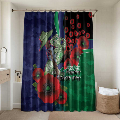 New Zealand Warriors ANZAC Personalised Bathroom Set Lest We Forget Poppy Camo