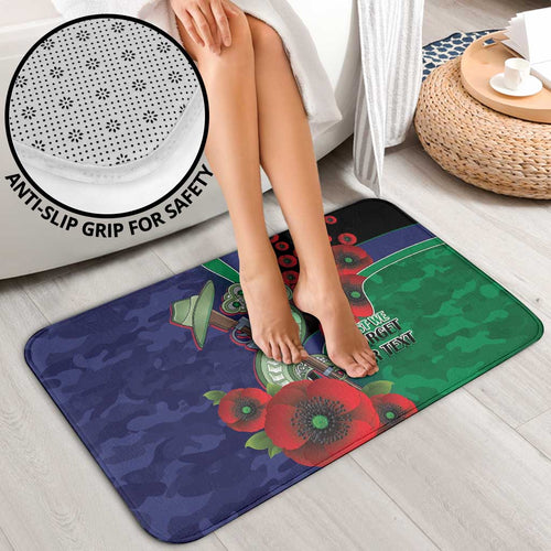 New Zealand Warriors ANZAC Personalised Bathroom Set Lest We Forget Poppy Camo