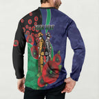 New Zealand Warriors ANZAC Personalised Button Sweatshirt Lest We Forget Poppy Camo