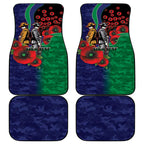 New Zealand Warriors ANZAC Personalised Car Mats Lest We Forget Poppy Camo