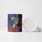New Zealand Warriors ANZAC Personalised Ceramic Mug Lest We Forget Poppy Camo