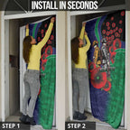 New Zealand Warriors ANZAC Personalised Door Cover Lest We Forget Poppy Camo