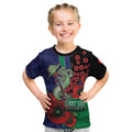 New Zealand Warriors ANZAC Personalised Kid T Shirt Lest We Forget Poppy Camo
