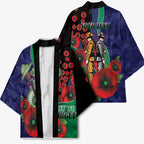 New Zealand Warriors ANZAC Personalised Kimono Lest We Forget Poppy Camo