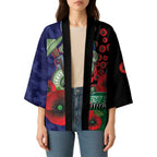 New Zealand Warriors ANZAC Personalised Kimono Lest We Forget Poppy Camo