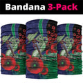 New Zealand Warriors ANZAC Personalised Neck Gaiter Lest We Forget Poppy Camo