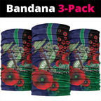 New Zealand Warriors ANZAC Personalised Neck Gaiter Lest We Forget Poppy Camo