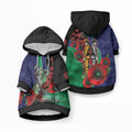 New Zealand Warriors ANZAC Personalised Pet Hoodie Lest We Forget Poppy Camo