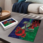 New Zealand Warriors ANZAC Personalised Puzzle Lest We Forget Poppy Camo