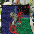 New Zealand Warriors ANZAC Personalised Quilt Lest We Forget Poppy Camo