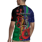 New Zealand Warriors ANZAC Personalised Rugby Jersey Lest We Forget Poppy Camo