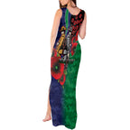 New Zealand Warriors ANZAC Personalised Tank Maxi Dress Lest We Forget Poppy Camo