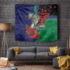 New Zealand Warriors ANZAC Personalised Tapestry Lest We Forget Poppy Camo