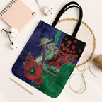 New Zealand Warriors ANZAC Personalised Tote Bag Lest We Forget Poppy Camo