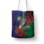 New Zealand Warriors ANZAC Personalised Tote Bag Lest We Forget Poppy Camo