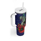 New Zealand Warriors ANZAC Personalised Tumbler With Handle Lest We Forget Poppy Camo