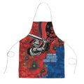 Newcastle Knights ANZAC Personalised Apron Lest We Forget Poppy Camo