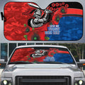 Newcastle Knights ANZAC Personalised Auto Sun Shade Lest We Forget Poppy Camo