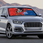 Newcastle Knights ANZAC Personalised Auto Sun Shade Lest We Forget Poppy Camo