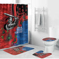 Newcastle Knights ANZAC Personalised Bathroom Set Lest We Forget Poppy Camo