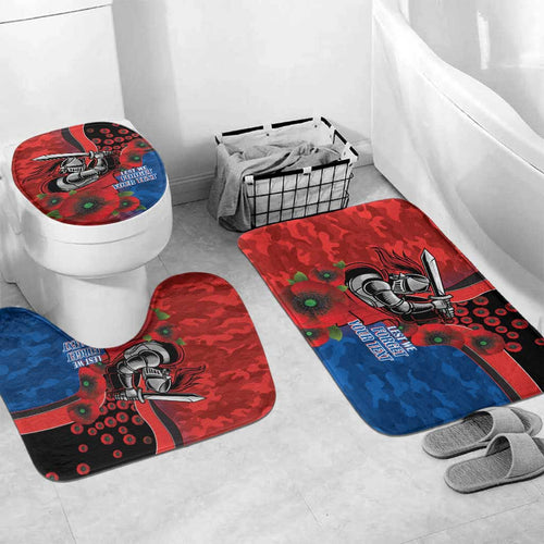 Newcastle Knights ANZAC Personalised Bathroom Set Lest We Forget Poppy Camo