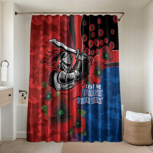 Newcastle Knights ANZAC Personalised Bathroom Set Lest We Forget Poppy Camo