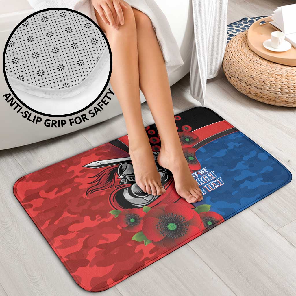 Newcastle Knights ANZAC Personalised Bathroom Set Lest We Forget Poppy Camo