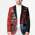Newcastle Knights ANZAC Personalised Blazer Lest We Forget Poppy Camo