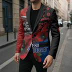 Newcastle Knights ANZAC Personalised Blazer Lest We Forget Poppy Camo