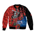Newcastle Knights ANZAC Personalised Bomber Jacket Lest We Forget Poppy Camo