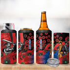 Newcastle Knights ANZAC Personalised 4 in 1 Can Cooler Tumbler Lest We Forget Poppy Camo