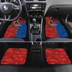 Newcastle Knights ANZAC Personalised Car Mats Lest We Forget Poppy Camo