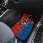 Newcastle Knights ANZAC Personalised Car Mats Lest We Forget Poppy Camo
