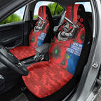 Newcastle Knights ANZAC Personalised Car Seat Cover Lest We Forget Poppy Camo