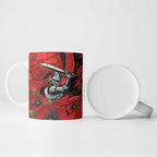 Newcastle Knights ANZAC Personalised Ceramic Mug Lest We Forget Poppy Camo