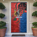 Newcastle Knights ANZAC Personalised Door Cover Lest We Forget Poppy Camo