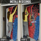 Newcastle Knights ANZAC Personalised Door Cover Lest We Forget Poppy Camo