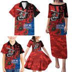 Newcastle Knights ANZAC Personalised Family Matching Puletasi and Hawaiian Shirt Lest We Forget Poppy Camo