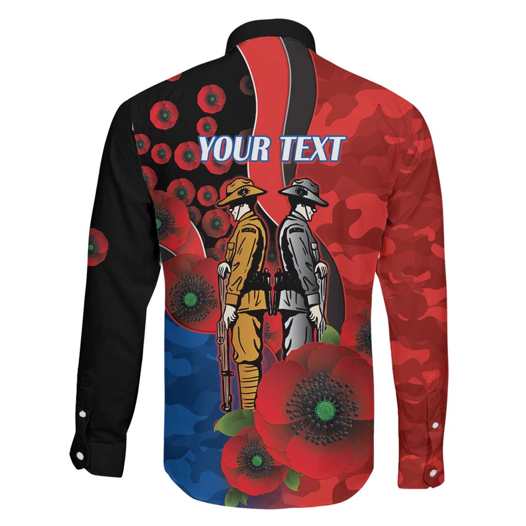 Newcastle Knights ANZAC Personalised Family Matching Summer Maxi Dress and Hawaiian Shirt Lest We Forget Poppy Camo