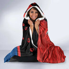 Newcastle Knights ANZAC Personalised Hooded Blanket Lest We Forget Poppy Camo