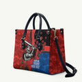 Newcastle Knights ANZAC Personalised Leather Bag Lest We Forget Poppy Camo