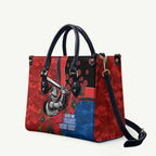 Newcastle Knights ANZAC Personalised Leather Bag Lest We Forget Poppy Camo